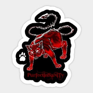 Insanity's Transparent Wolf Sticker